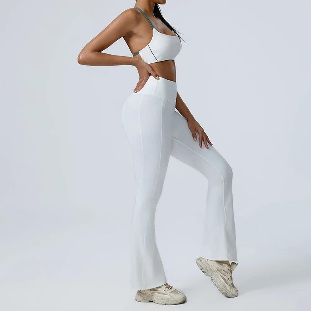 Workout Clothes Women's Tracksuit 2PCS Yoga Set Sportswear Gym Clothing High Waist Leggings Sportswear Fitness Sports Bra