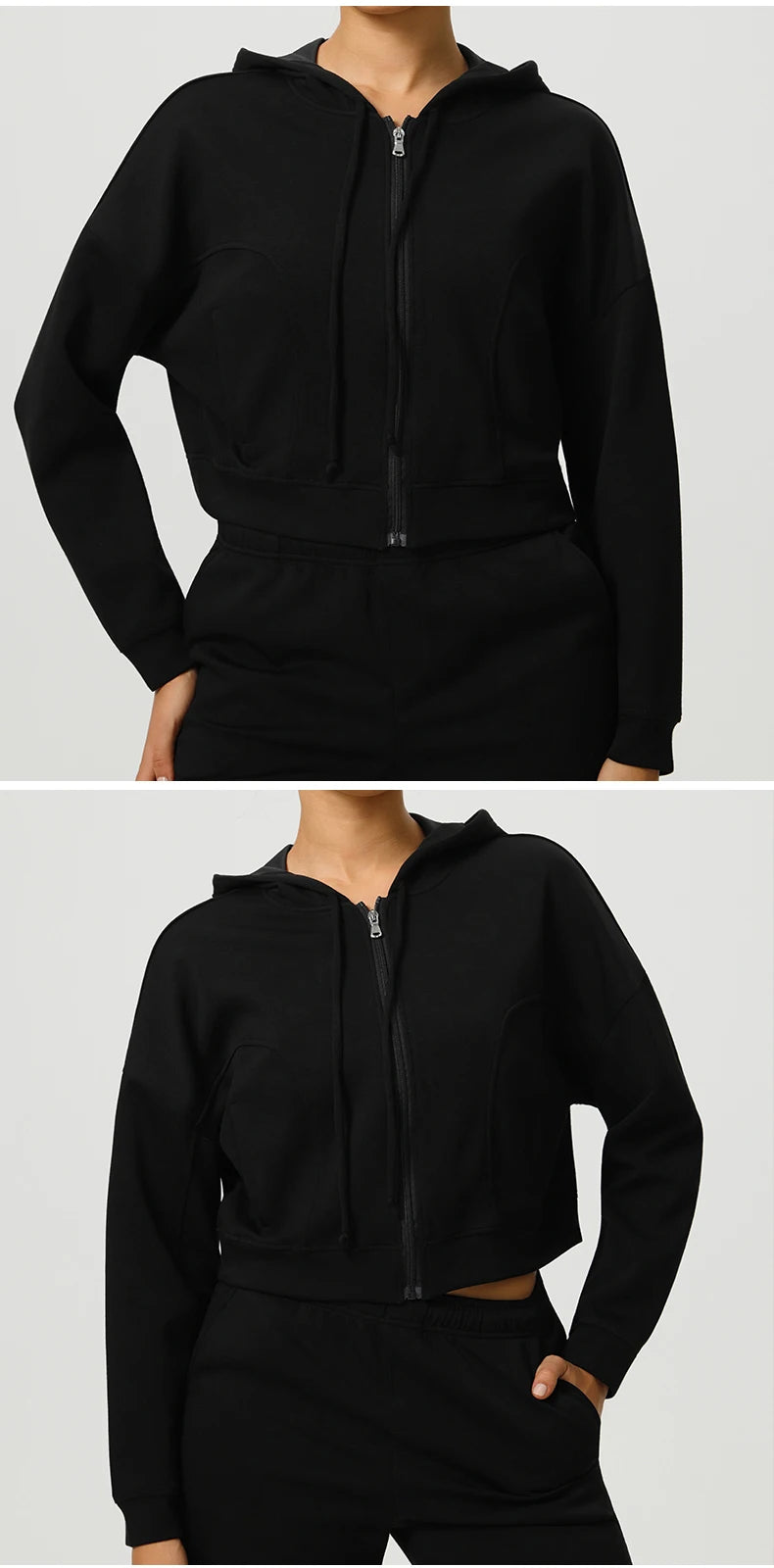 Autumn Loose Yoga Long Sleeved Hoodie Women's Hooded Sports Jacket Running Yoga Jacket Long Sleeved Jacket
