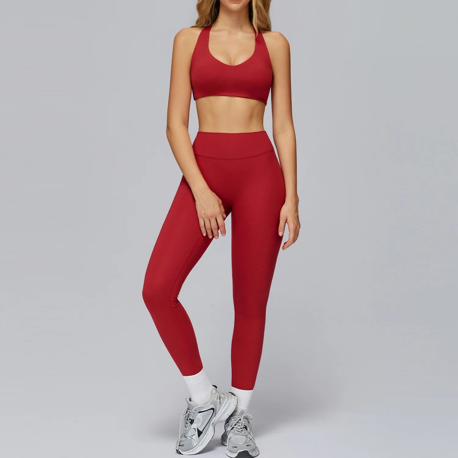 Yoga Suit 2/3PCS Sports Set Gym Set Women Tracksuit Running Workout Clothes Long Sleeve Sports Bra Athletic Wear Yoga Clothing