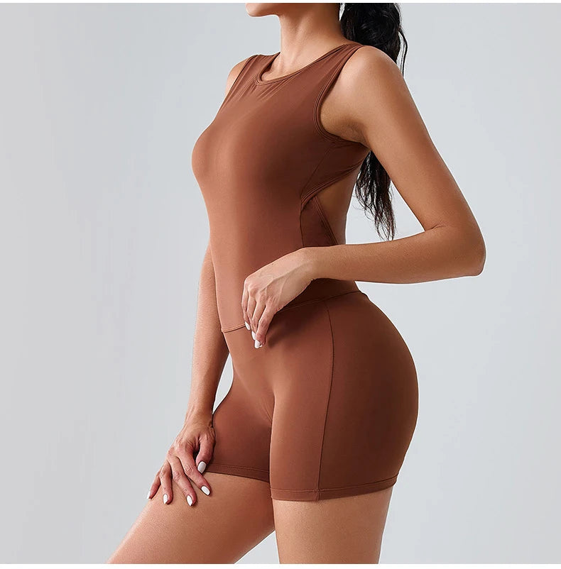 Women Rompers Tummy Control Butt Lifting Sports Shapewer Fitness Sports Bodysuit Yoga Suit Women's Gym PushUp Workout Clothes