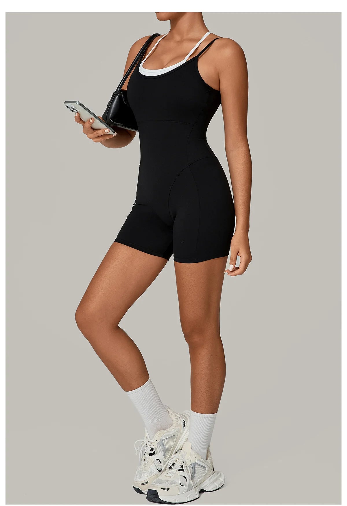 Short Sports Jumpsuit Sleeveless Gym Set Women Tracksuit Yoga Clothes Rompers Workout One-piece Suit Female Outdoor Bodysuits