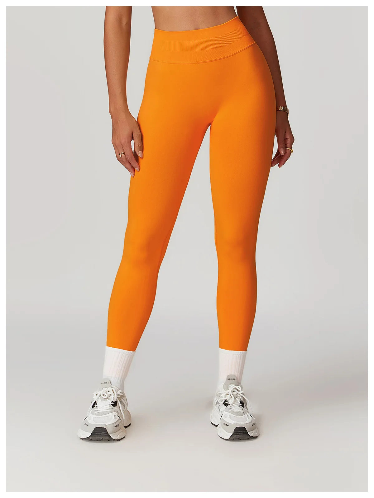 Seamless Fitness Leggings Women Sport High Waist Elastic Ribbed Yoga Leggings Gym Jogging Quick Dry Push Up Slim Pants Female