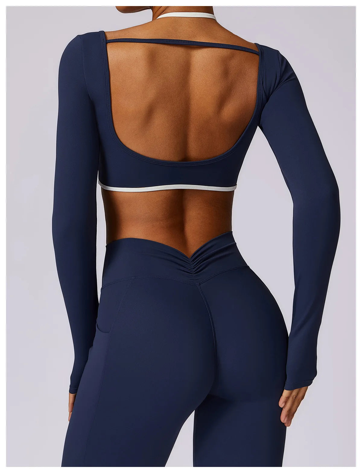 Hollowing Out Yoga Shirts For Women Long Sleeve Fitness Running Gym Clothes Workout Dry Fit Breathable High Elastic Sports Top
