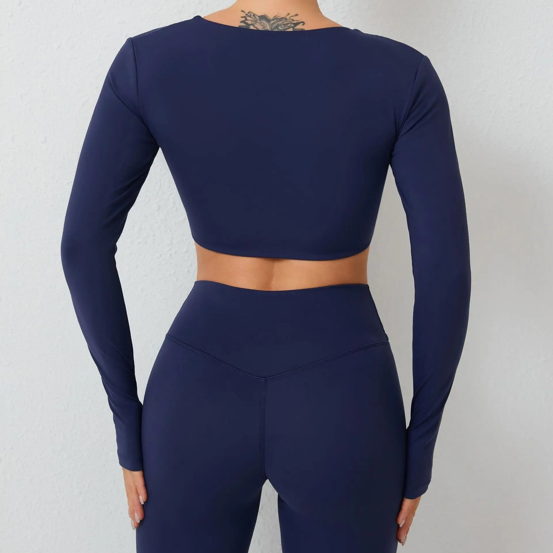 Women Yoga Shirts Crop Top Sexy Long Sleeves Shirts for Women Yoga Sports Fitness Running Gym Clothes Push Up Workout Tops