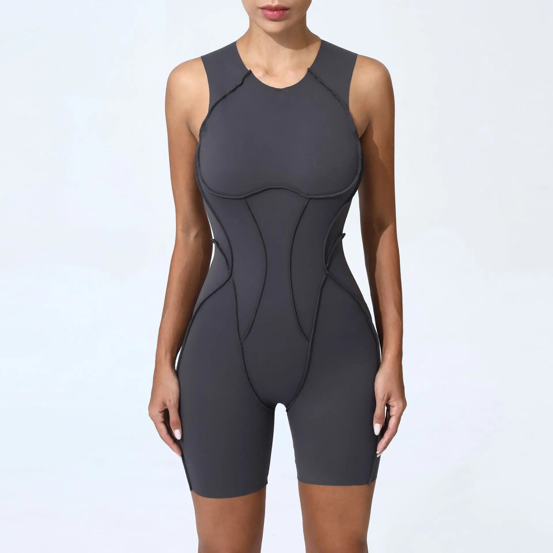 Women Tracksuit Sports Overalls Padding Sporty Jumpsuit Sportswear Woman Gym Set Sleeveless Yoga Clothing Suit for Fitness Set