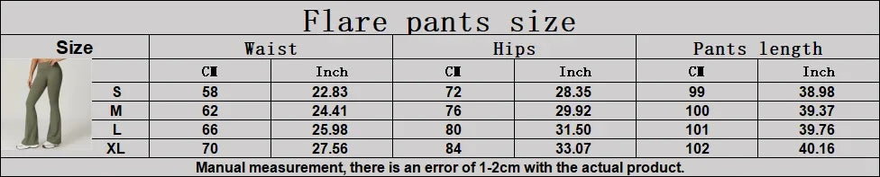 Yoga Pants Gym Leggings Women Bell-bottoms High Waist Push Up Sport Tights Running Cycling Fitness Workout Leggings Gym Clothing