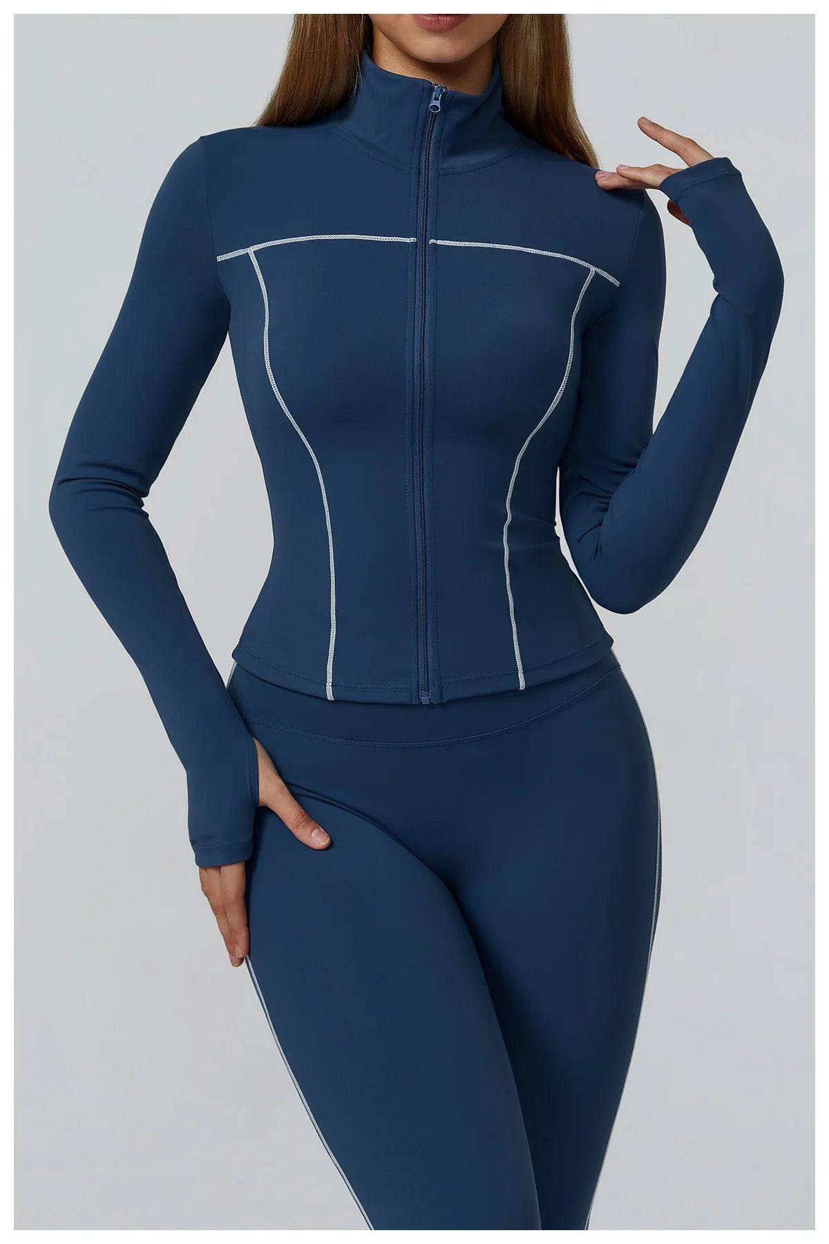 Yoga Clothes Women Sport Jacket Running Long Sleeve Shirt Sports Jackets Top Workout Coat Gym Training Clothing Workout Yoga Top