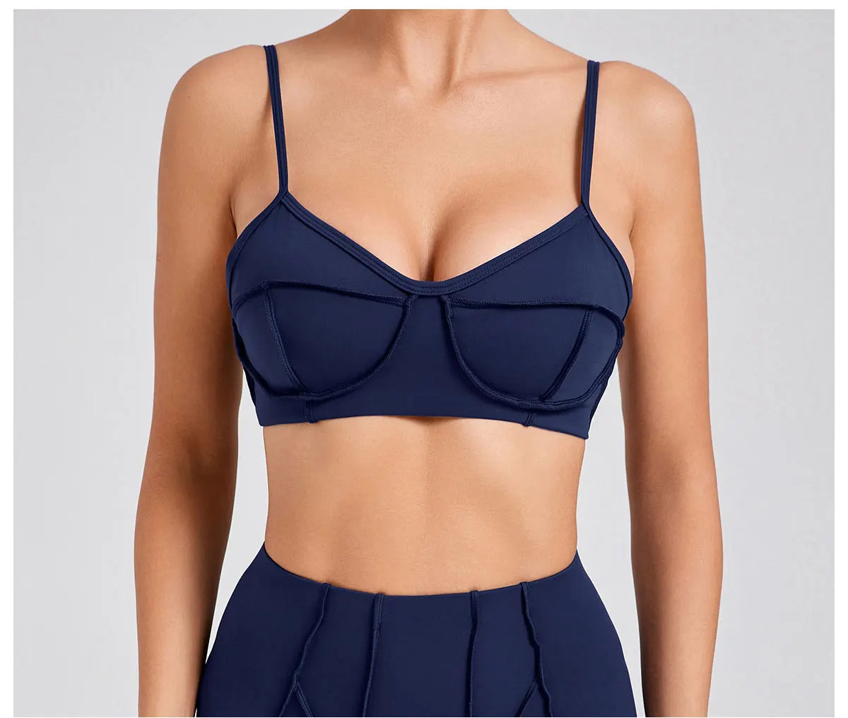 Sports Bra Anti-Sweat Fitness Top Women Yoga Bra Shockproof Crop Top Push Up High Strength Sport Bra Breathable Gym Workout Top