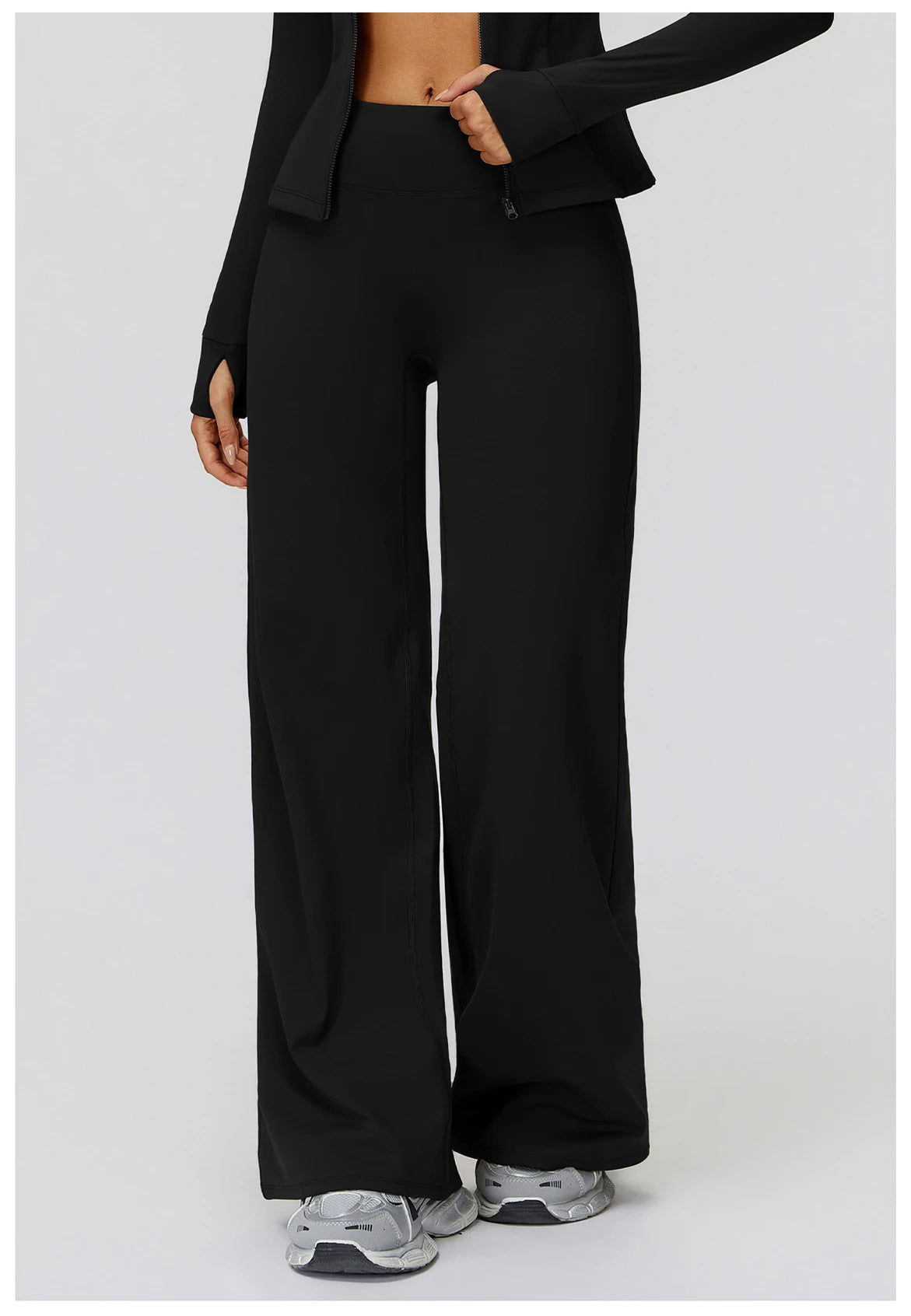 Winter New Yoga Pants With Plush Insulation High Waist Wide Leg Pants Outdoor Sports Running Wide Leg Pants for Women Pants