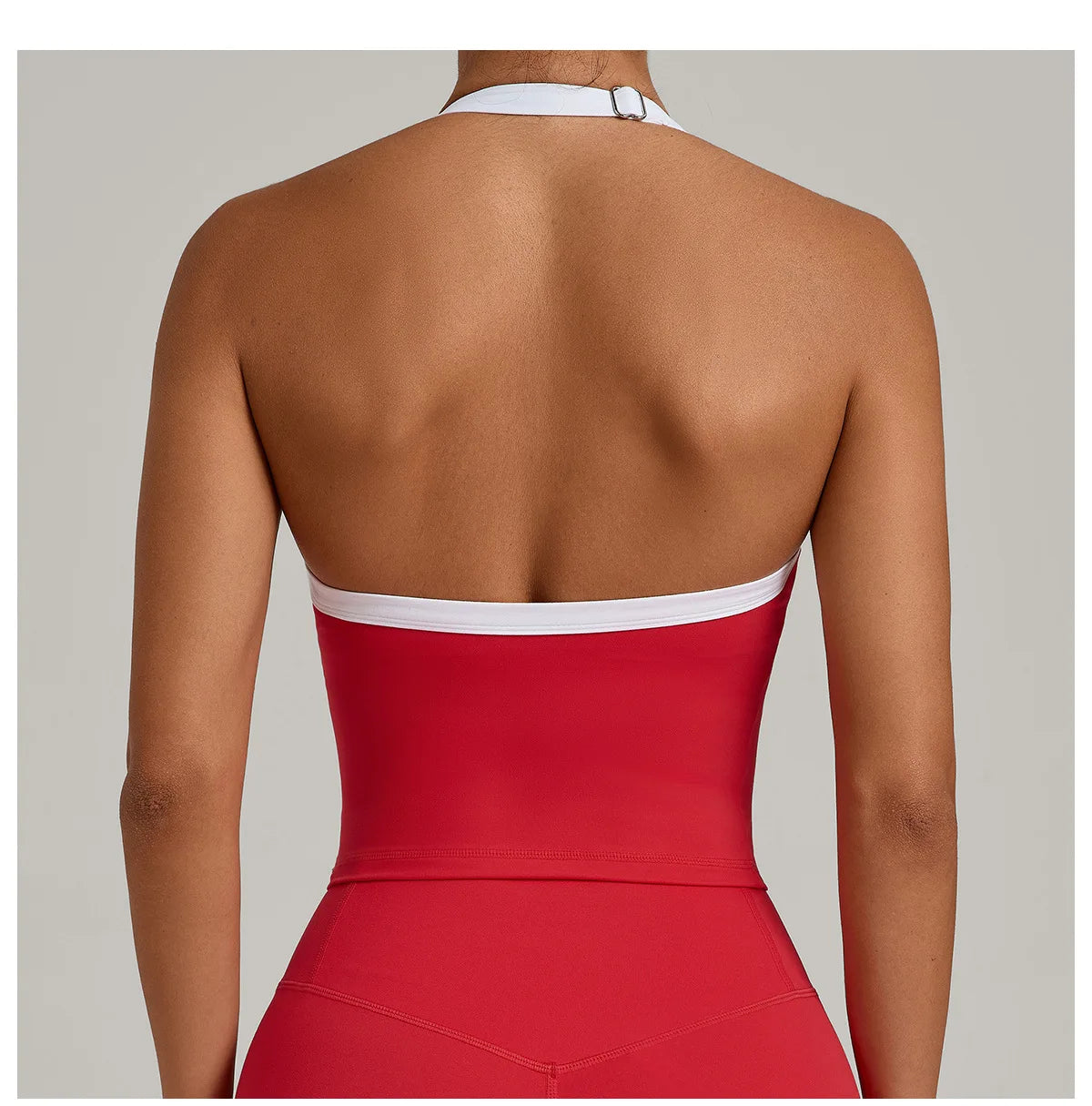 Women Sports Bra Hanging Neck Top Push Up Fitness Yoga Bra Color Blocked Underwear Gym Sport Tops Women Running Vest Bralette