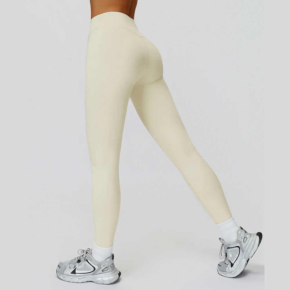 Yoga Leggings Women Running Cycling Pants Fitness Leggings Breathable Sports Leggings High Waist Push Up Workout Gym Clothing
