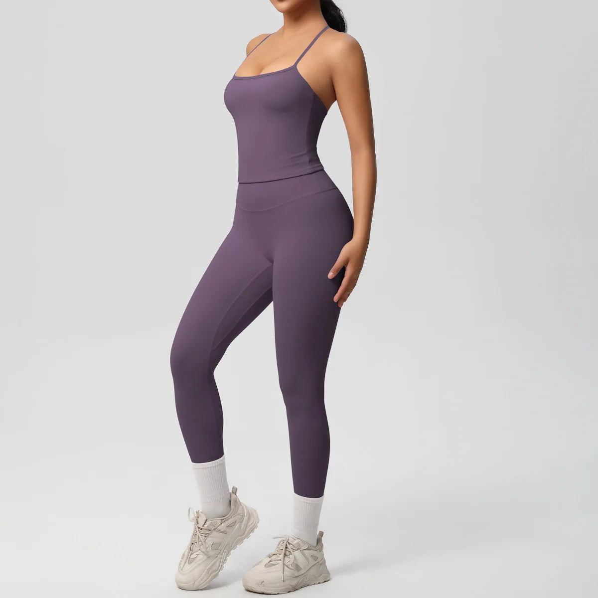 Yoga Outfits Women Tracksuit Fitness Suit Training Sleeveless Sport Gym Set Workout Overalls Sports Underwear Sportswear