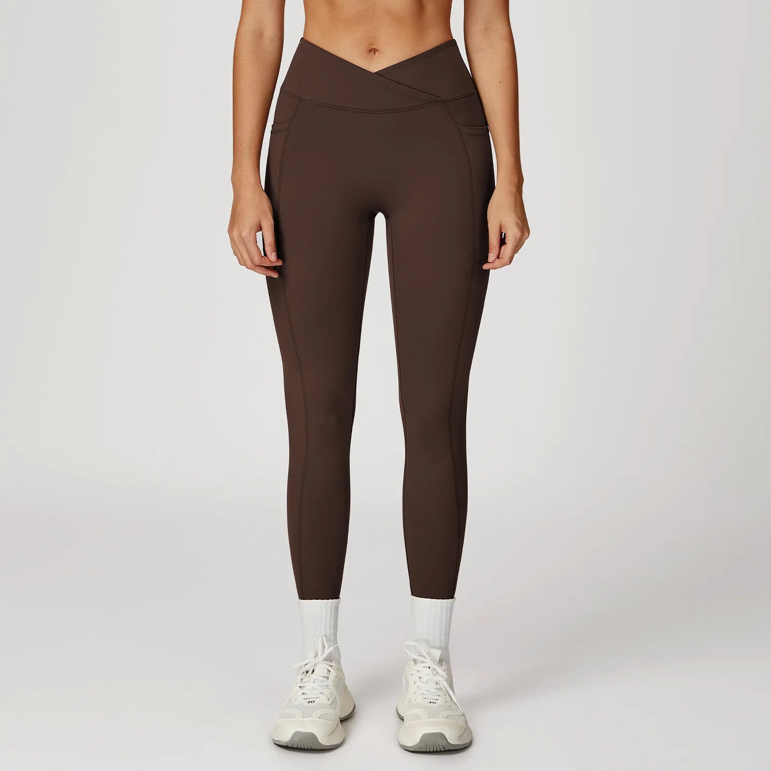 Yoga Pants Cross Waist Head Gym Leggings Women Sexy High Waist Booty Lifting Leggings Pants Women Sports Clothing Fitness Wear