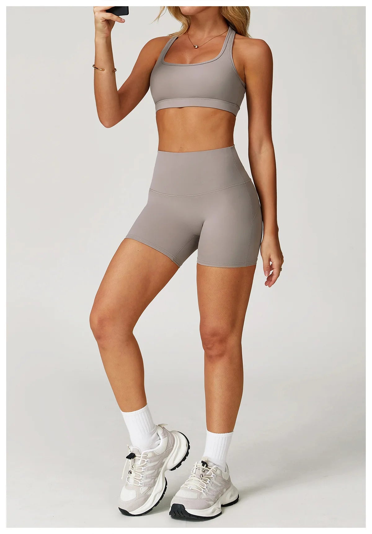 Yoga Set 2 Pieces Women Clothes Workout Outfits Fitness Sportswear Gym Tracksuit High Waist Leggings Sports Bra Athletic Wear