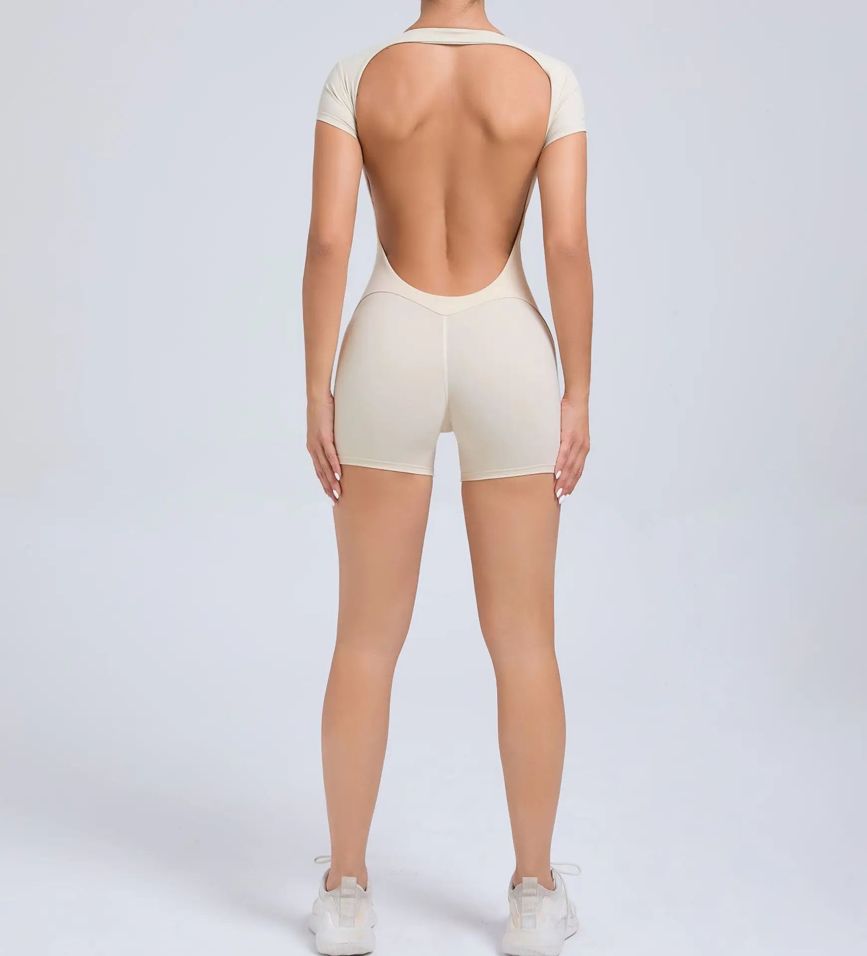 Jumpsuit Yoga Set Women Workout Set One Piece Sports Suit Short Sleeve Gym Clothes Push Up Fitness Set Bodysuit Sportswear