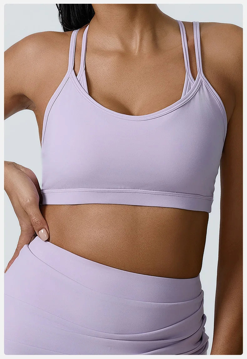 Women Fitness Underwear Yoga Bras Beautiful Back Sports Bras Top Women Bra Sexy Breathable For Women Gym High Strength Bra