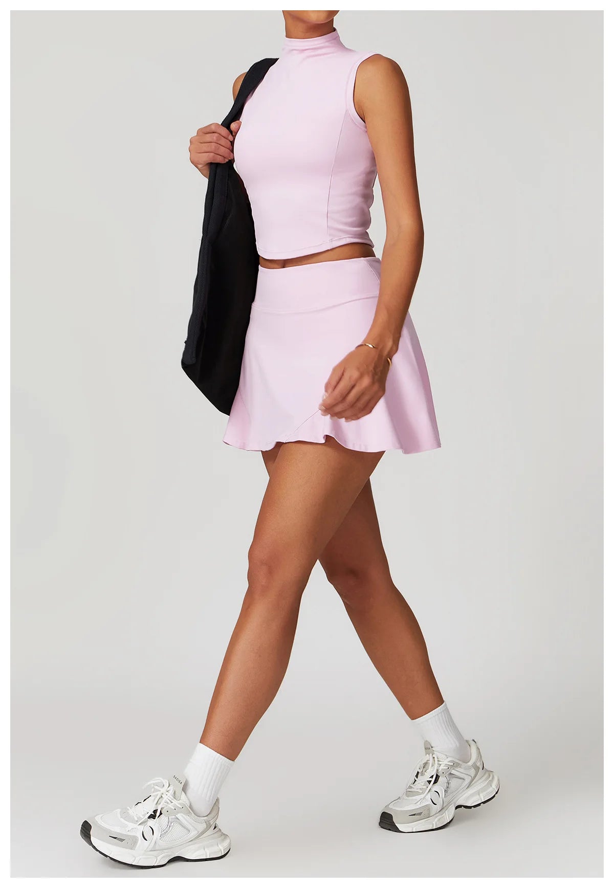 High Waist Sports Skirt Women Culottes Yoga Fitness Tennis Lining Anti Light Running Quick Drying Skirt Suitable Running Yoga