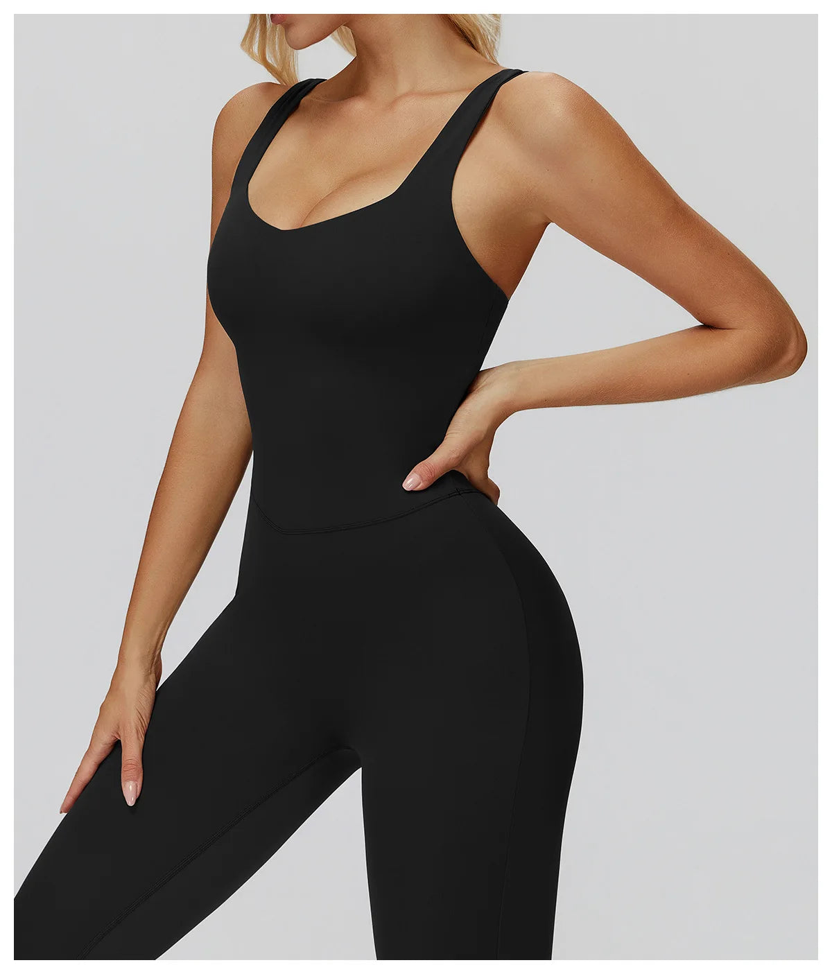 Women's Tracksuit Yoga Set Jumpsuits One Piece Fitness Rompers Sleeveless Sportswear Gym Set Push Up Bodysuits Workout Clothes