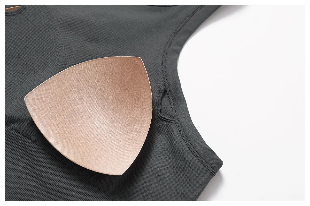 Workout Fitness Push Up Top Running Active Sportswear Vest Bra