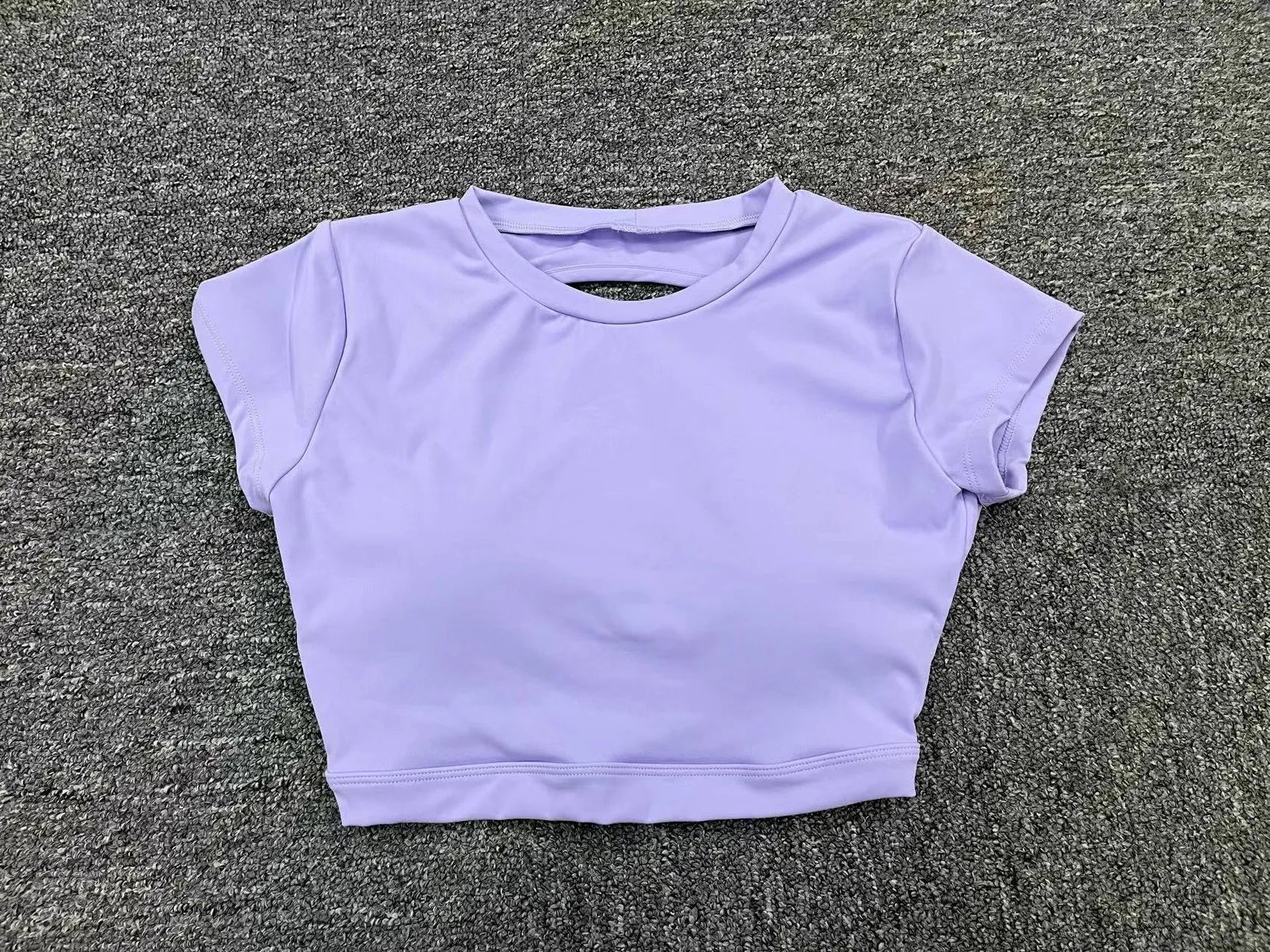 Hollow Beauty Back Crop Top Short Sleeve Yoga Shirt Women Fitness Workout Tops Gym Clothes Push Up Sportswear Running T-shirts