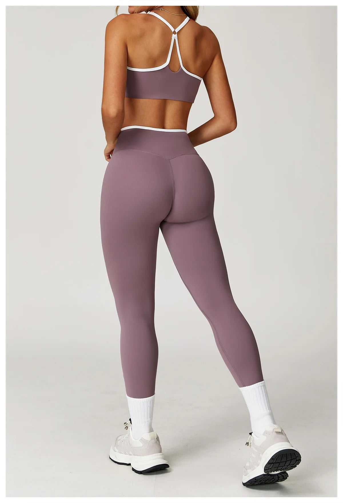 Women's Clothes Yoga Set 2 Pieces Workout Tracksuit Sportswear Gym Clothing High Waist Bell-bottoms Sexy Fitness Bta Sports Suit
