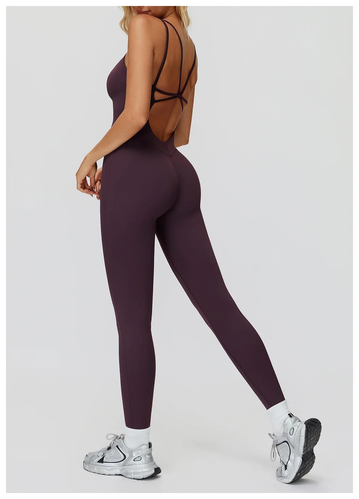 Women's Tracksuit Yoga Set Jumpsuits One Piece Fitness Rompers Sleeveless Sportswear Gym Set Push Up Bodysuits Workout Clothes