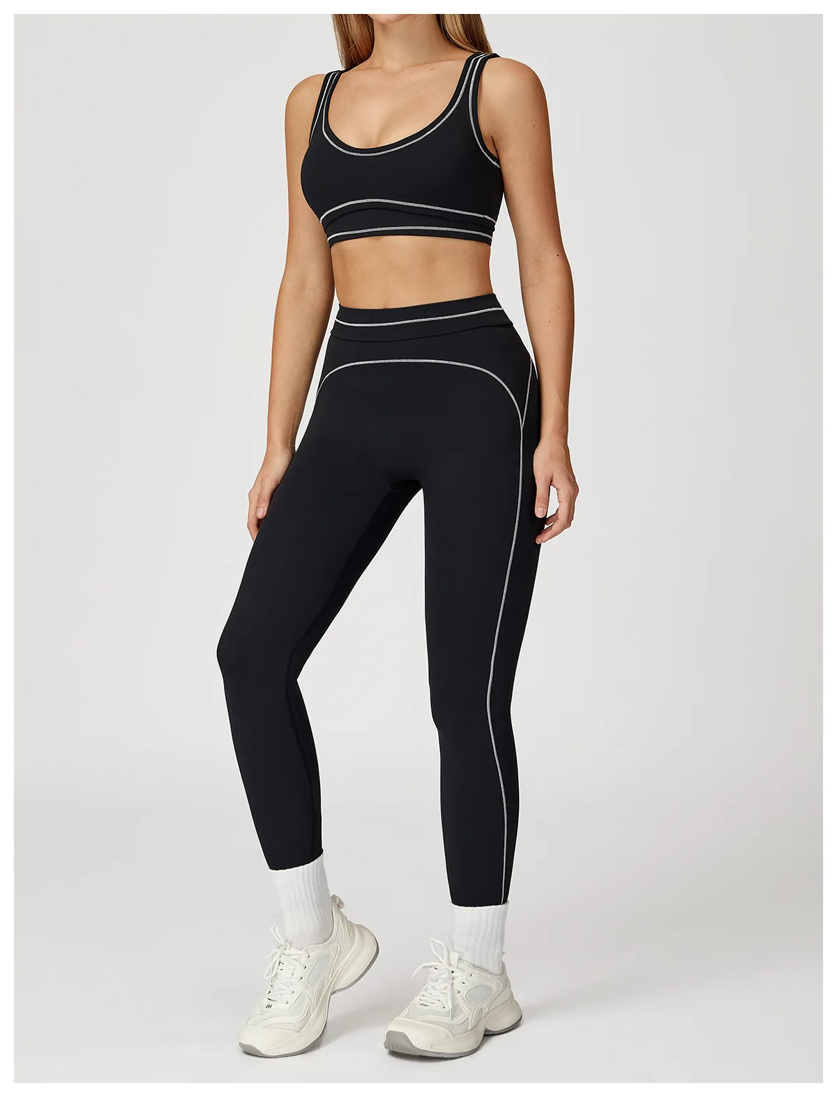 Women's Tracksuit Yoga Set 2PCS Sport Suit Gym Wear Workout Clothes Gym Outfits High Waist Legging Fitness Bra Set Sports Suits