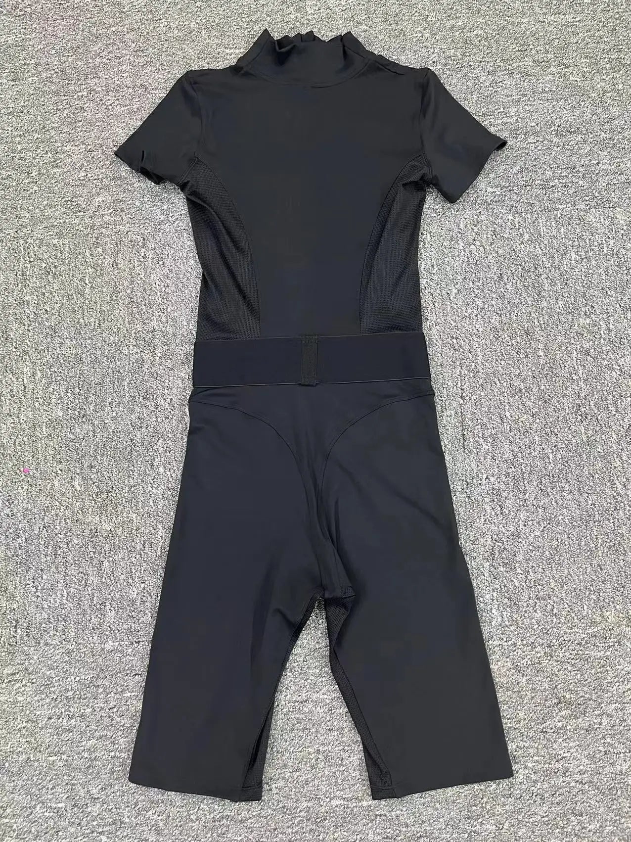 Women's Tracksuit Jumpsuits One-Piece Suit Zipper Short SleevesYoga Set Gym Push Up Workout Clothes Fitness Bodysuit Sportswear