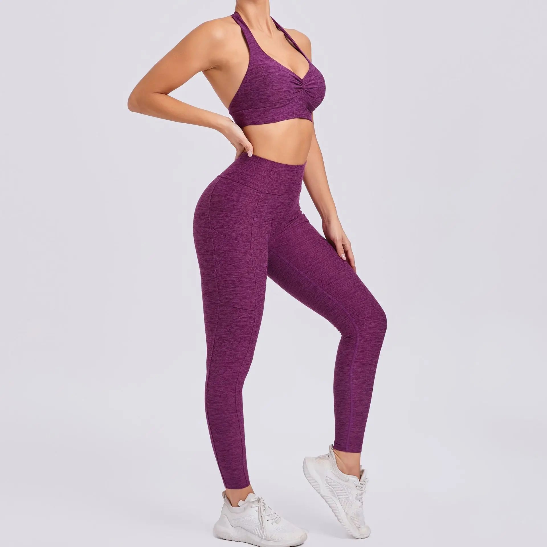 Fitness Suit Women Tracksuit Yoga Set Sportswear Workout Clothes Sports Bra High Waist Leggings Gym Clothing Sports Suits