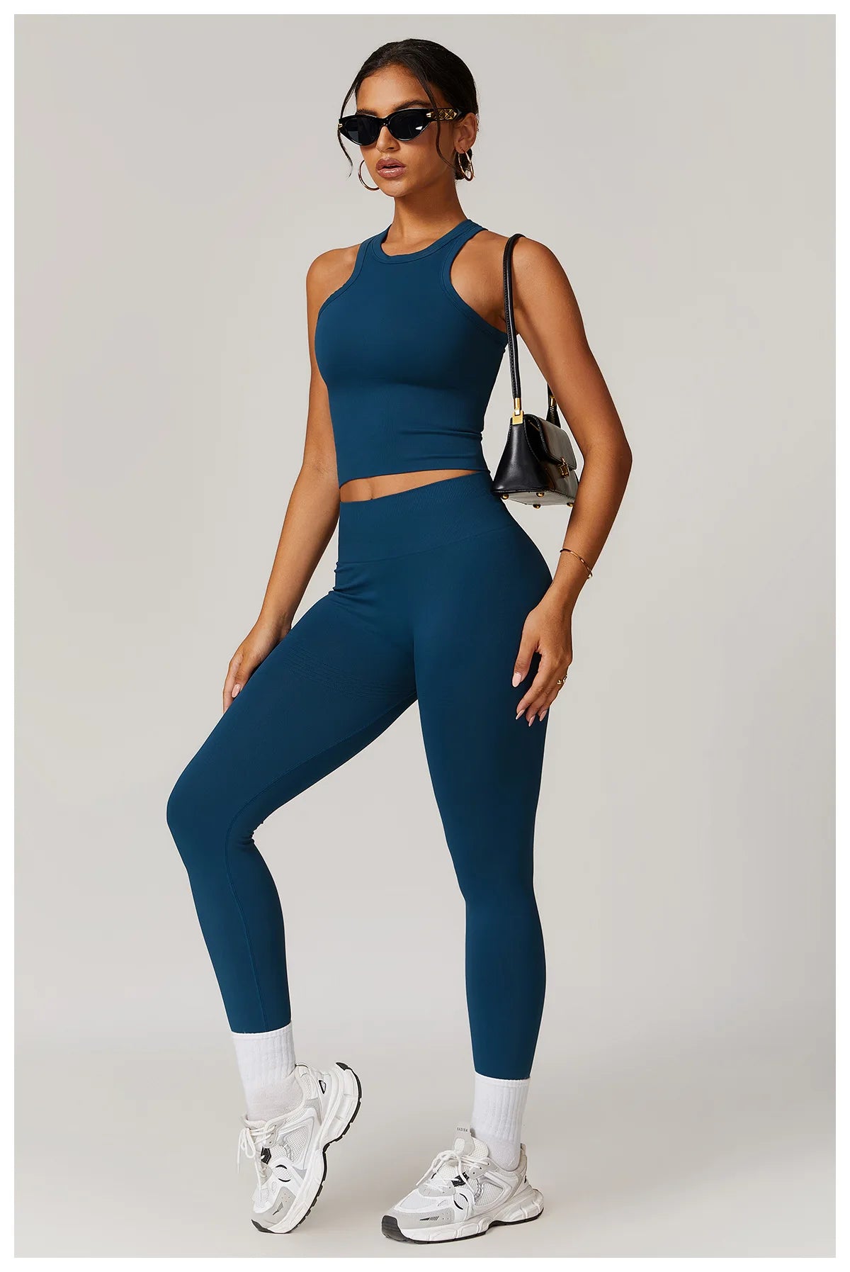 High Waist Seamless Leggings Women Fitness Running Yoga Pants Ribbed Leggings Energy Gym Tights Leggings Casual Workout Leggings