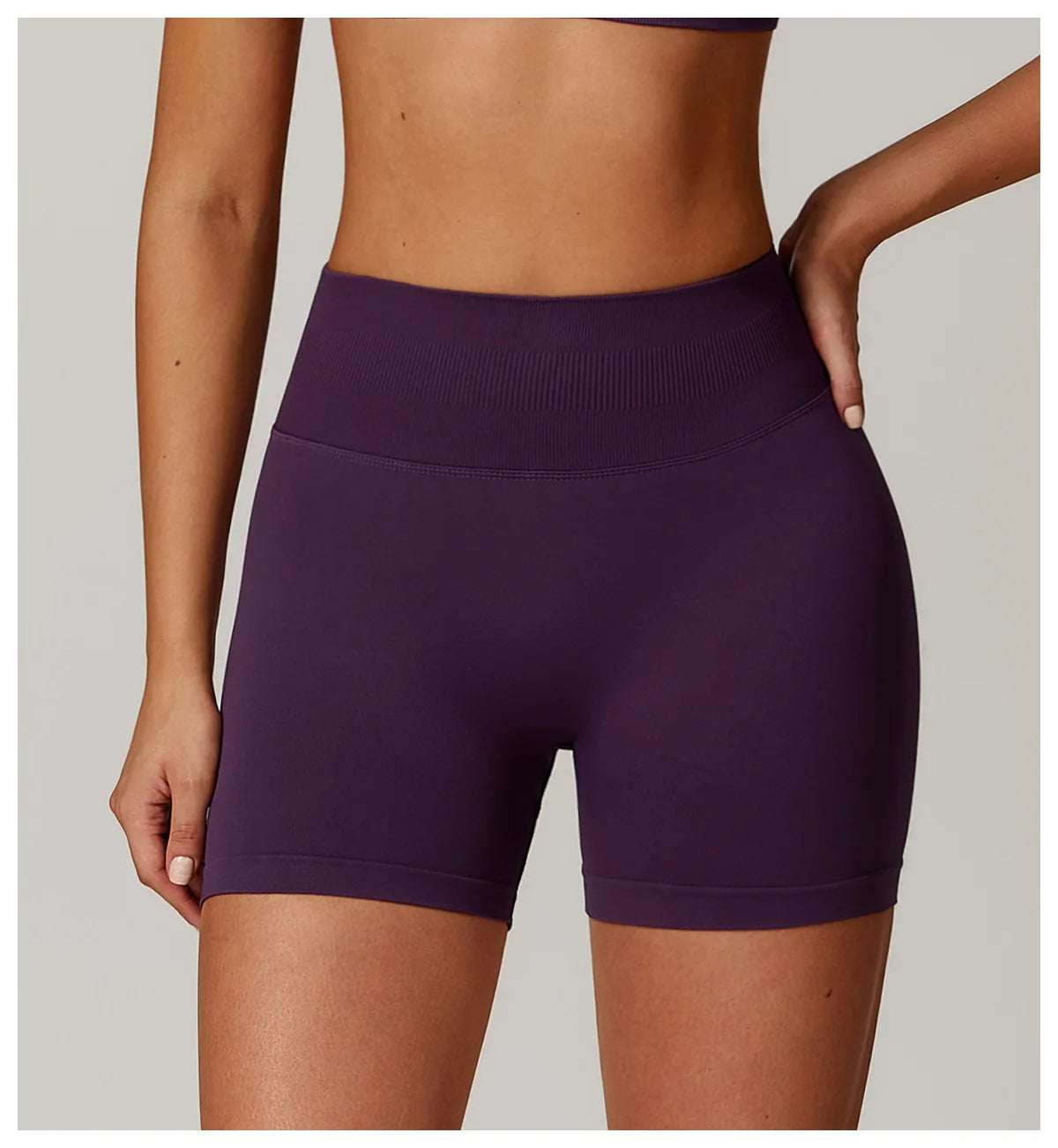 Ribbed Shorts for Women Yoga Shorts Push Up Booty Workout Gym Shorts Fitness High Waist Sports Short Seamless Women Clothing