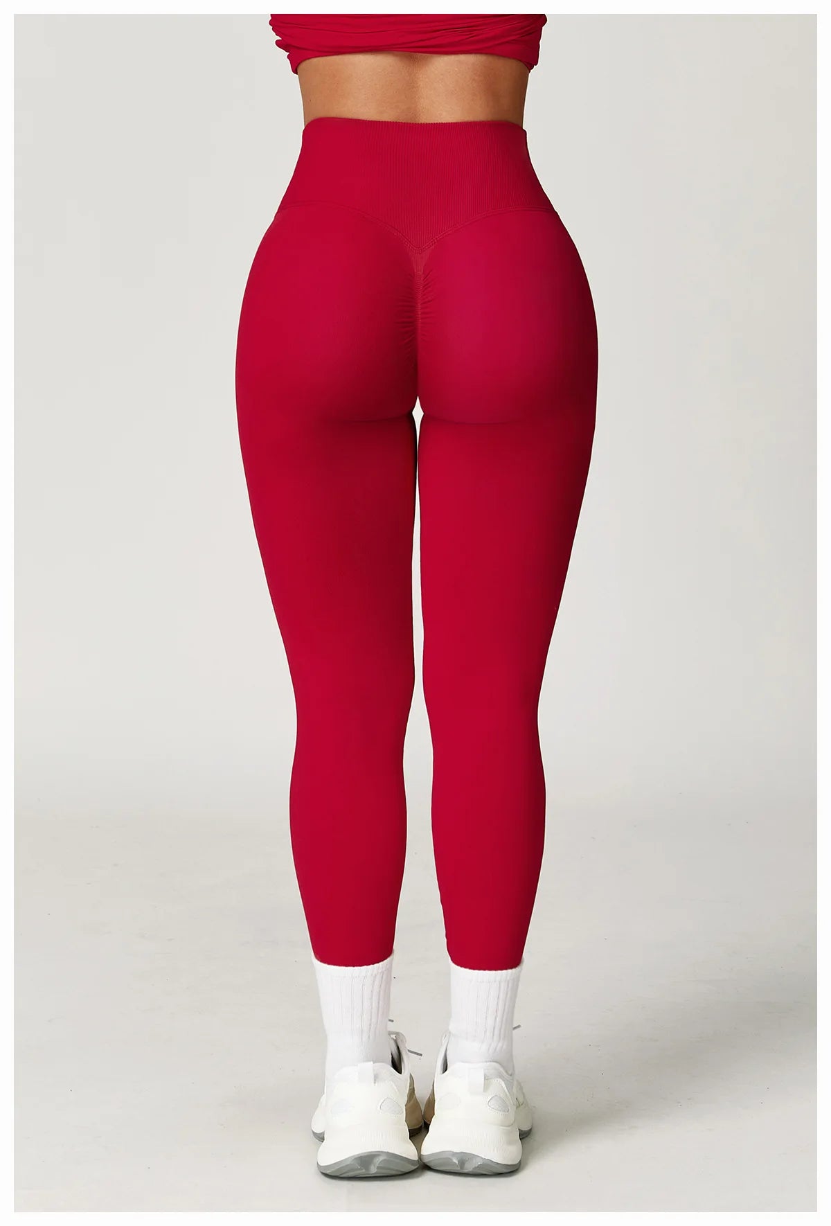 Seamless Yoga Leggings Women Fitness Leggings Running Cycling Pants Cross Waist Head Sports Legging High Waist Workout Gym Tight