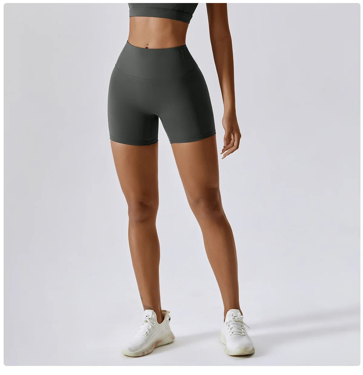 Women's Sports Yoga Shorts High Waist Hip Lift Fitness Running Cycling Quick Dry Breathable Yoga Women's Impact Yoga Shorts