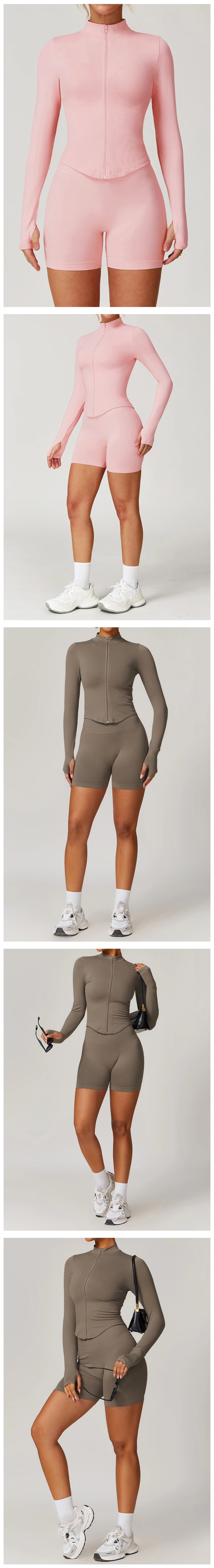 2PCS Seamless Women Tracksuit Yoga Set Workout Outfit Sportswear Gym Clothing Fitness Long Sleeve High Waist Legging Sports Suit