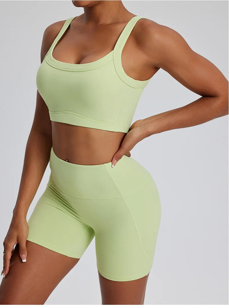 2PCS Yoga Suit Gym Set Women Clothes Running Tracksuit Workout Long Sleeve High Waist Bell-bottoms Sports Shirt Yoga Clothing