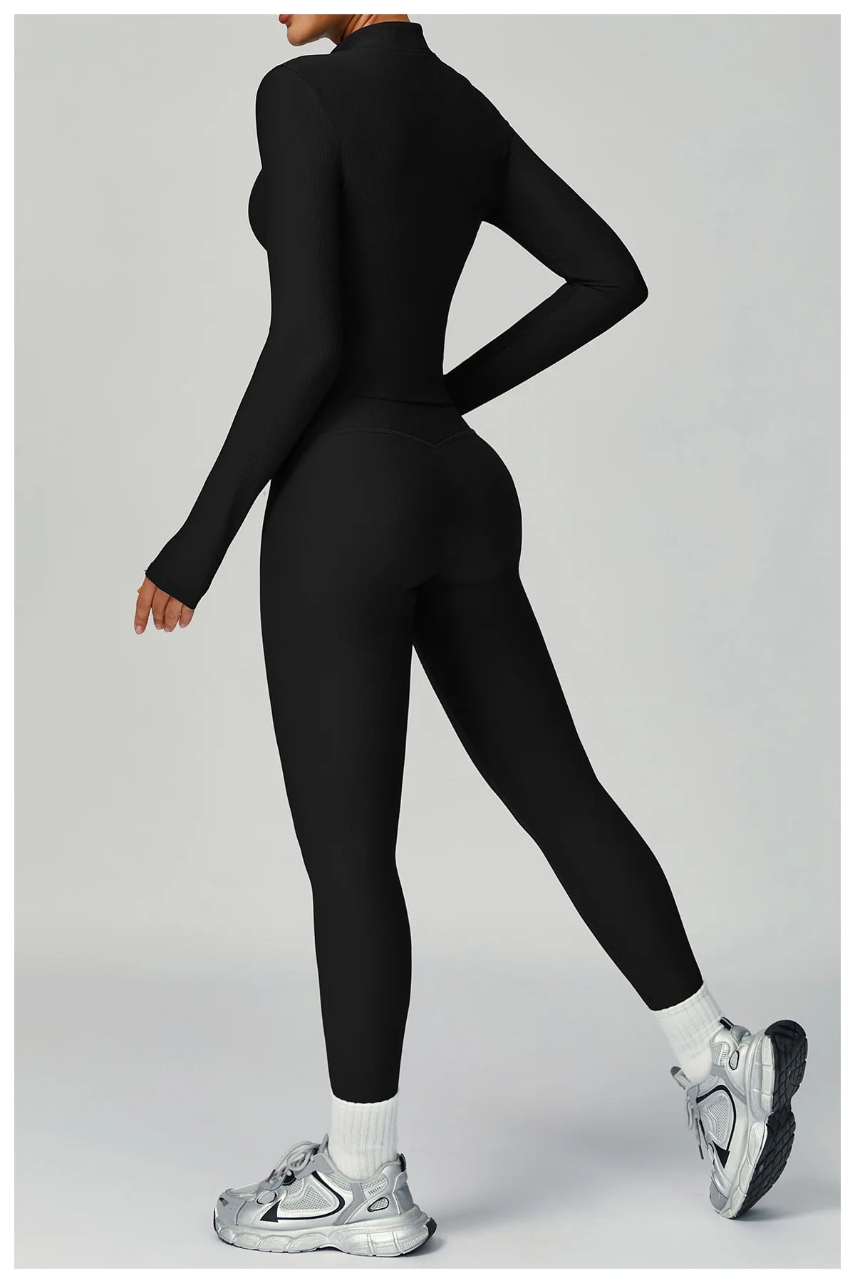 Yoga Jacket Women's Coat Standing Collar Yoga Long Sleeved Sports Jacket Running Training Fitness Top Gym Workout Running Tops
