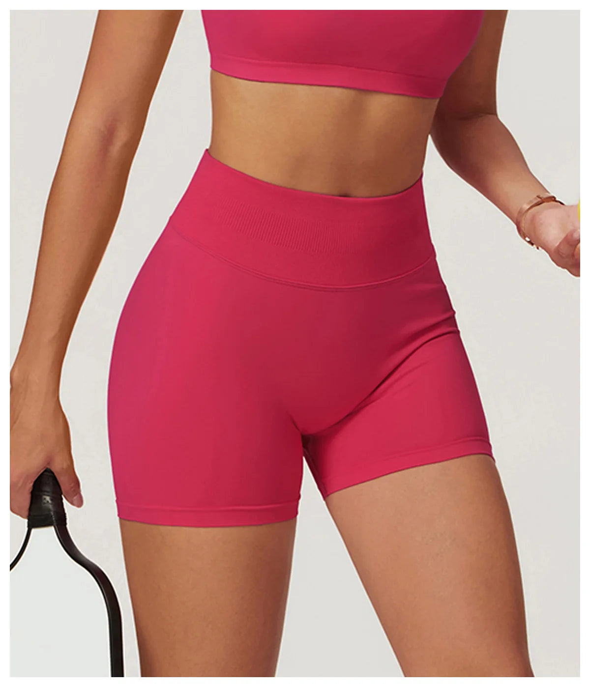 Ribbed Shorts for Women Yoga Shorts Push Up Booty Workout Gym Shorts Fitness High Waist Sports Short Seamless Women Clothing
