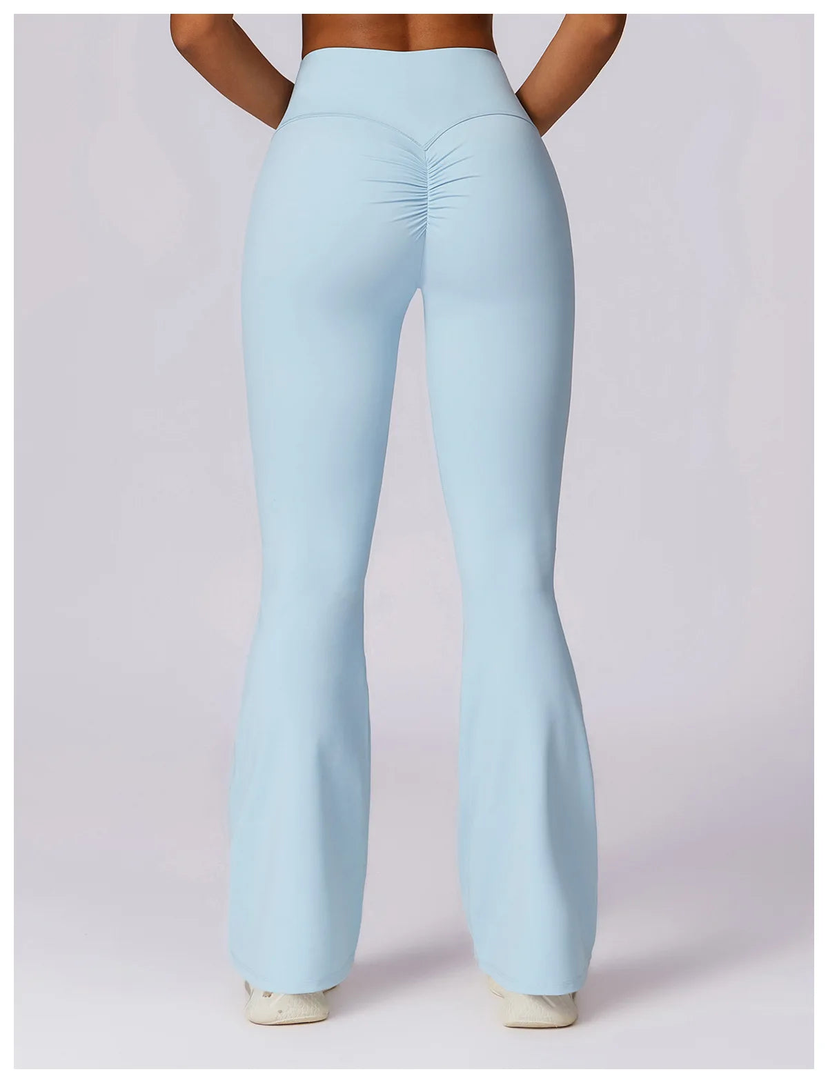 Yoga Bell-bottoms Tight Scrunch Butt Lifting Dance High Waist Tights Women Sport Pants Gym Running Breathable Fitness Leggings