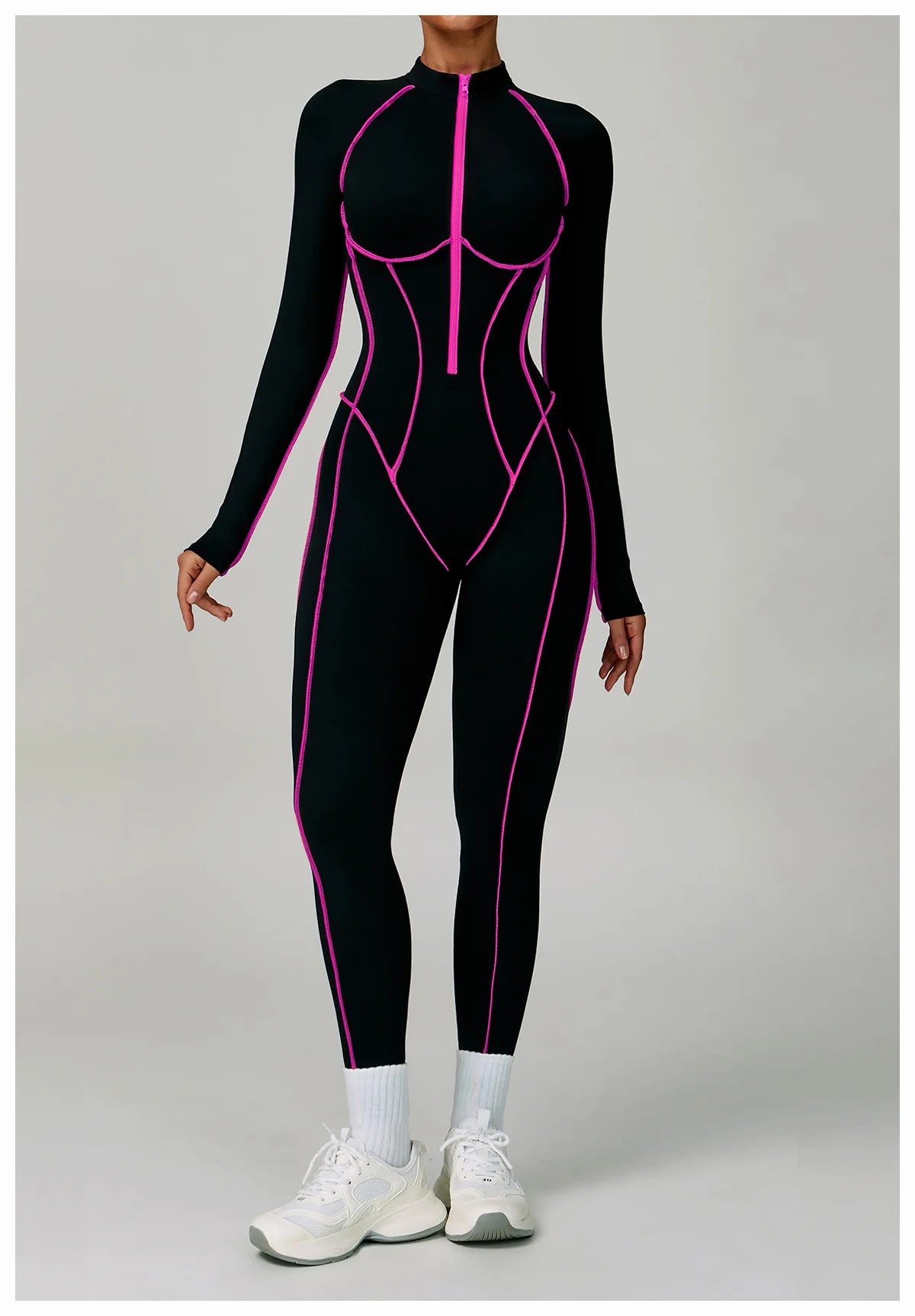 Zipper Rompers Workout Jumpsuit Sports Overalls Women Gym Clothing Running Fitness Suits Gym Tracksuit Short Sportswear Yoga Set