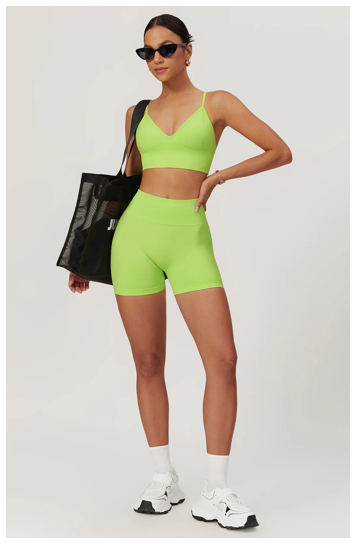 Ribbed Shorts for Women Yoga Shorts Push Up Booty Workout Gym Shorts Fitness High Waist Sports Short Seamless Women Clothing