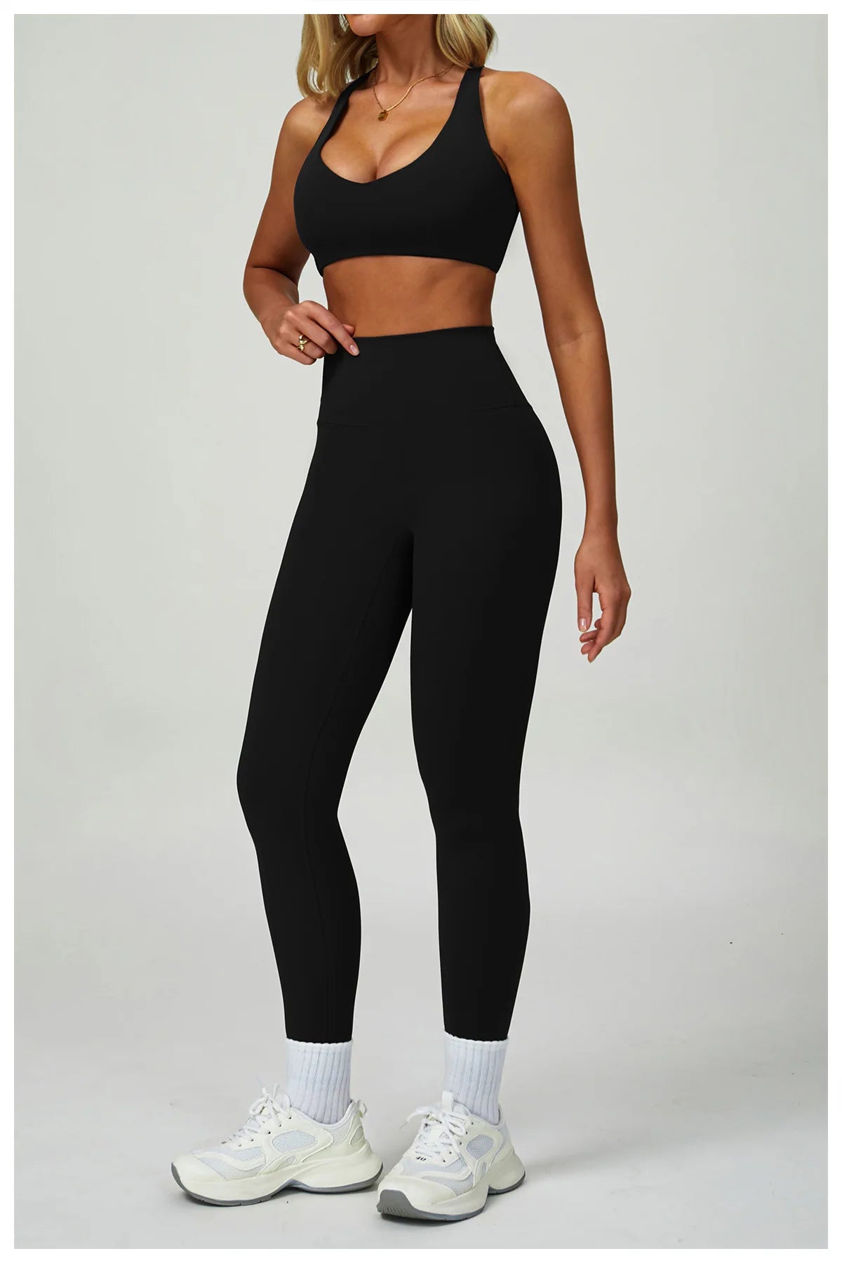 2/3PCS Women's Tracksuit Yoga Set Push Up Workout Sportswear Gym Clothing High Waist Leggings Fitness Long Sleeved Sports Suits