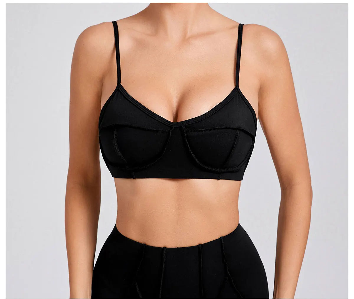 Sports Bra Anti-Sweat Fitness Top Women Yoga Bra Shockproof Crop Top Push Up High Strength Sport Bra Breathable Gym Workout Top