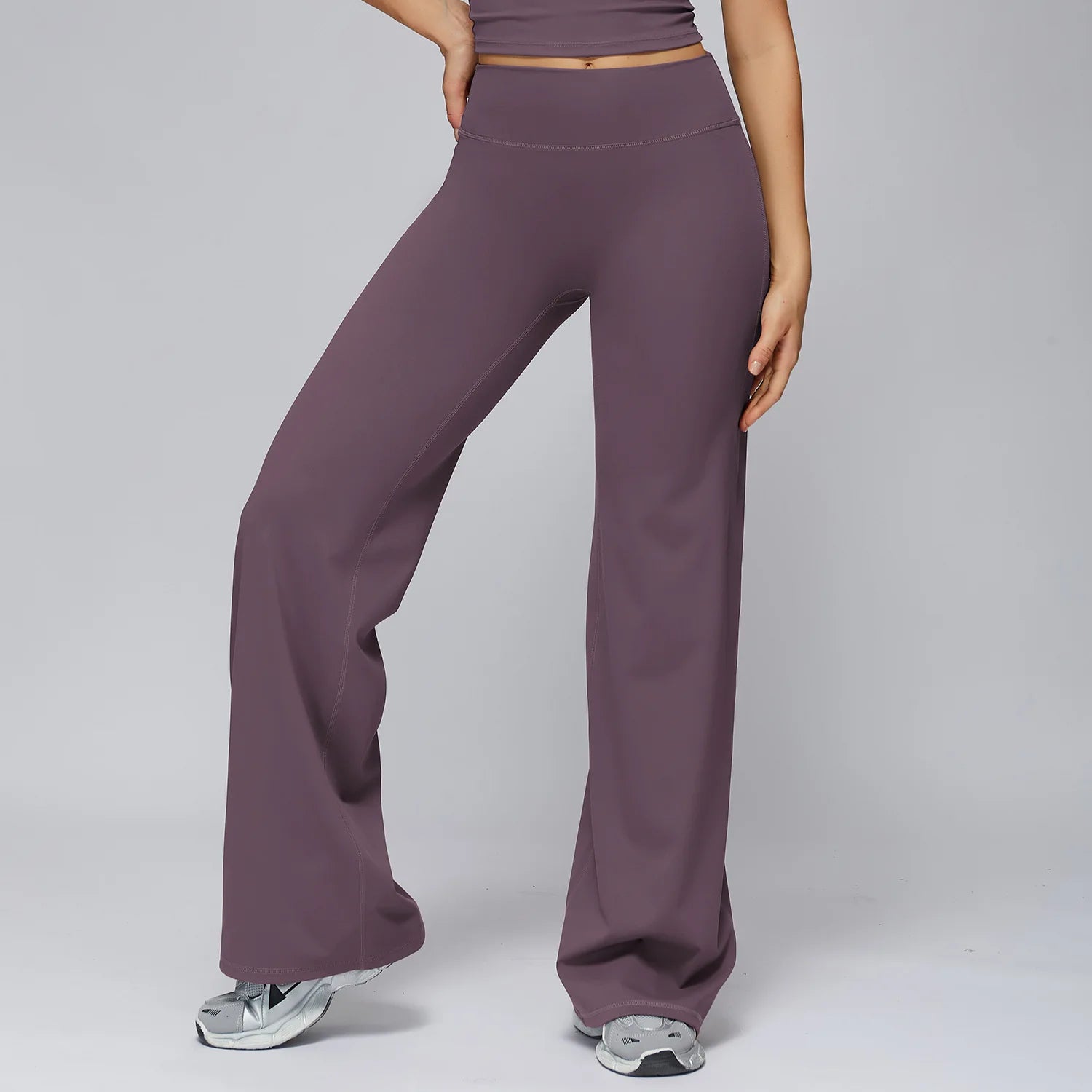 High Waist Flared Leggings Women Gym Fitness Yoga Pants Workout Runing Sport Leggings Women's Control Tummy Yoga Wide Leg Pants