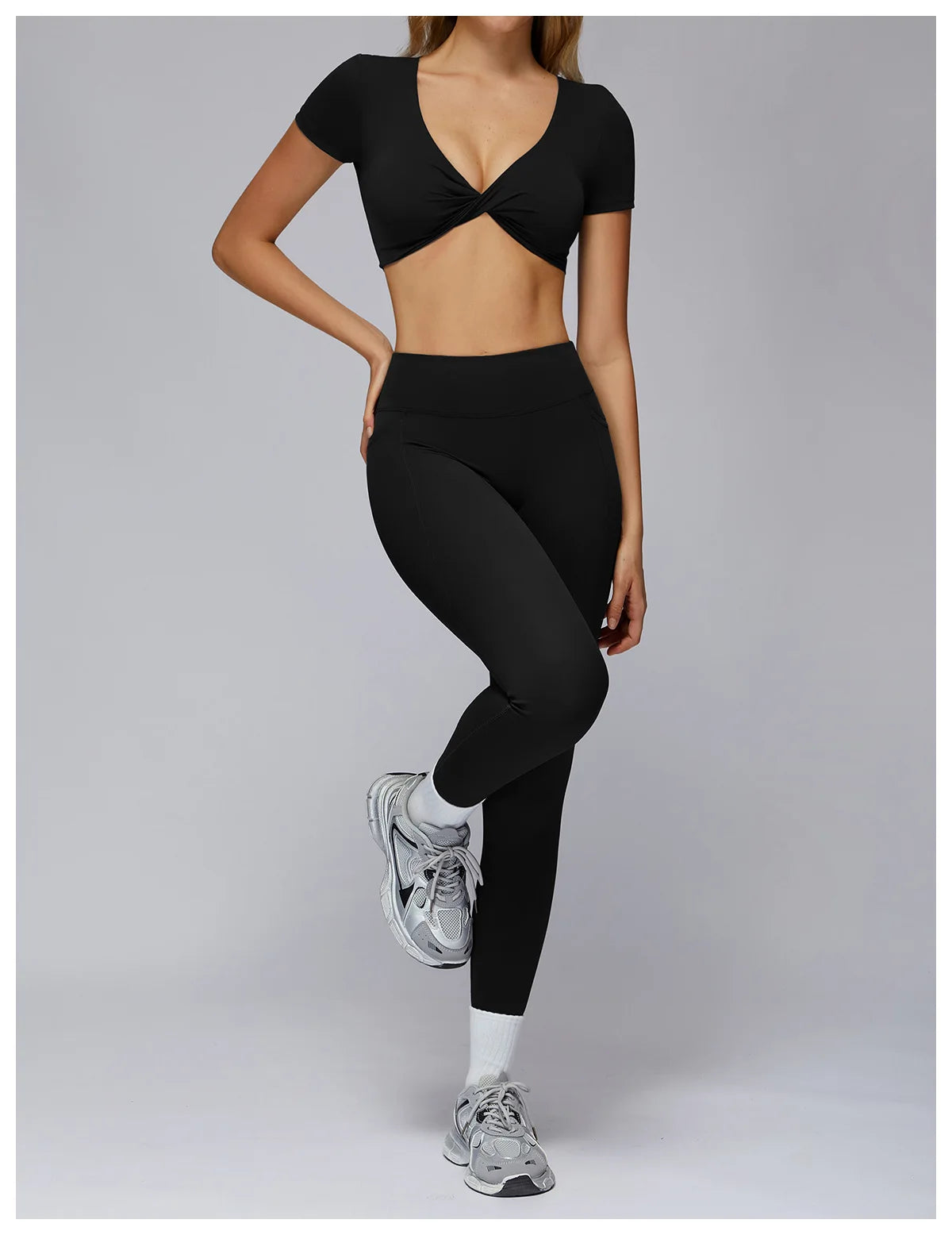 Yoga Top Women Sport T Shirts Fitness Clothes Workout Short Sleeve Top Yoga Shirt Gym Running Back Hollow Out Push Up Sport Top