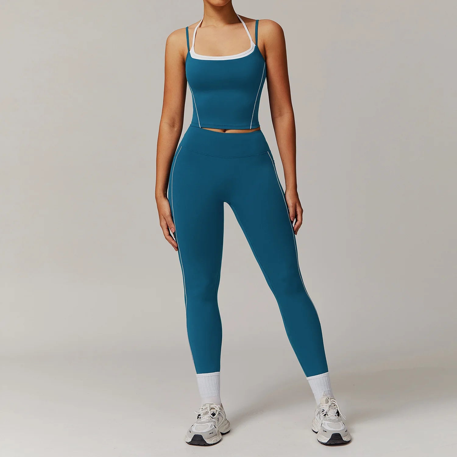 Women's Tracksuit 2PCS Fitness Suit Yoga Sets Sportswear Workout Shorts Sports Bra High Waist Leggings Gym Clothing Sports Suits