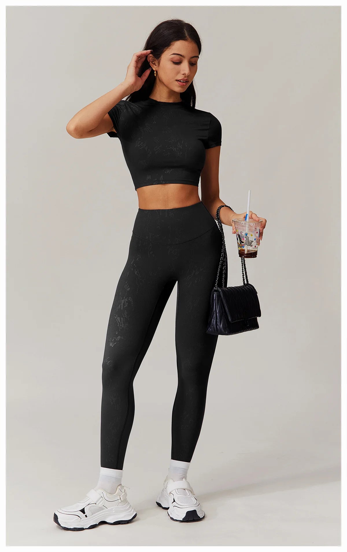 Sexy Women Printed Yoga T-Shirt Fitness Crop Top Workout Gym Shirts Short Sleeve Quick-drying Yoga T-shirts Sportswear Female