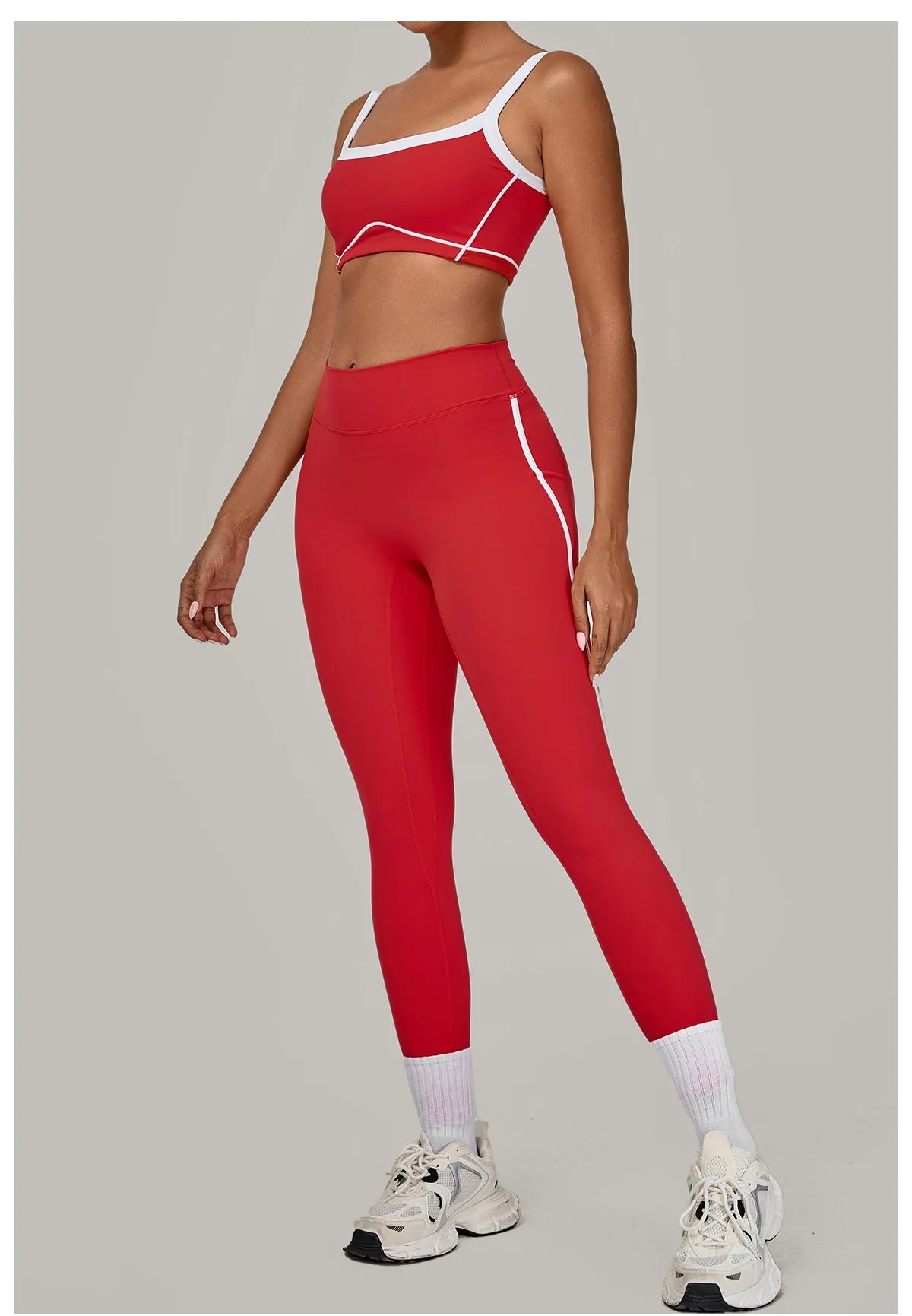 2PCS Yoga Suit Women Tracksuit Sports Bra High Waist Leggings Sports Outfit Gym Set Fitness Workout Clothes Running Sportswear