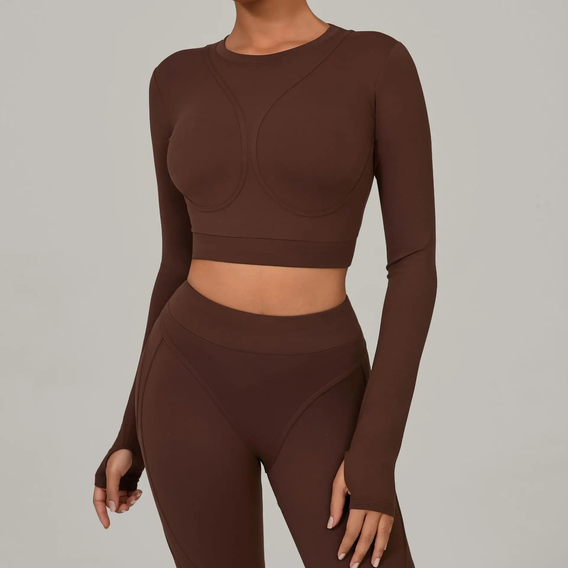 Women Yoga Shirts Crop Top Fitness Long Sleeves Push Up Shirts Women Yoga Sports Gym Clothes Running Quick-drying Workout Tops