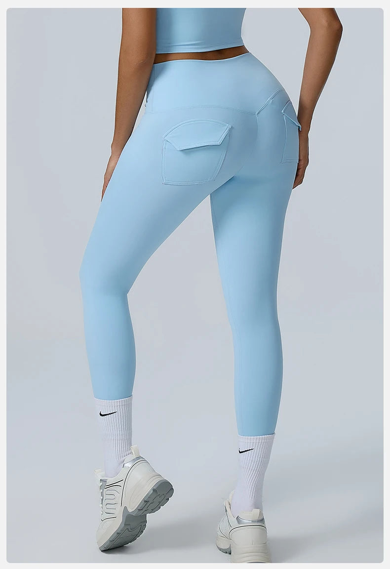 Yoga Leggings Women's High Waist Leggings Butt Lifting Breathable Sports Pants for Women Gym Leggings Pocket Push Up Tight