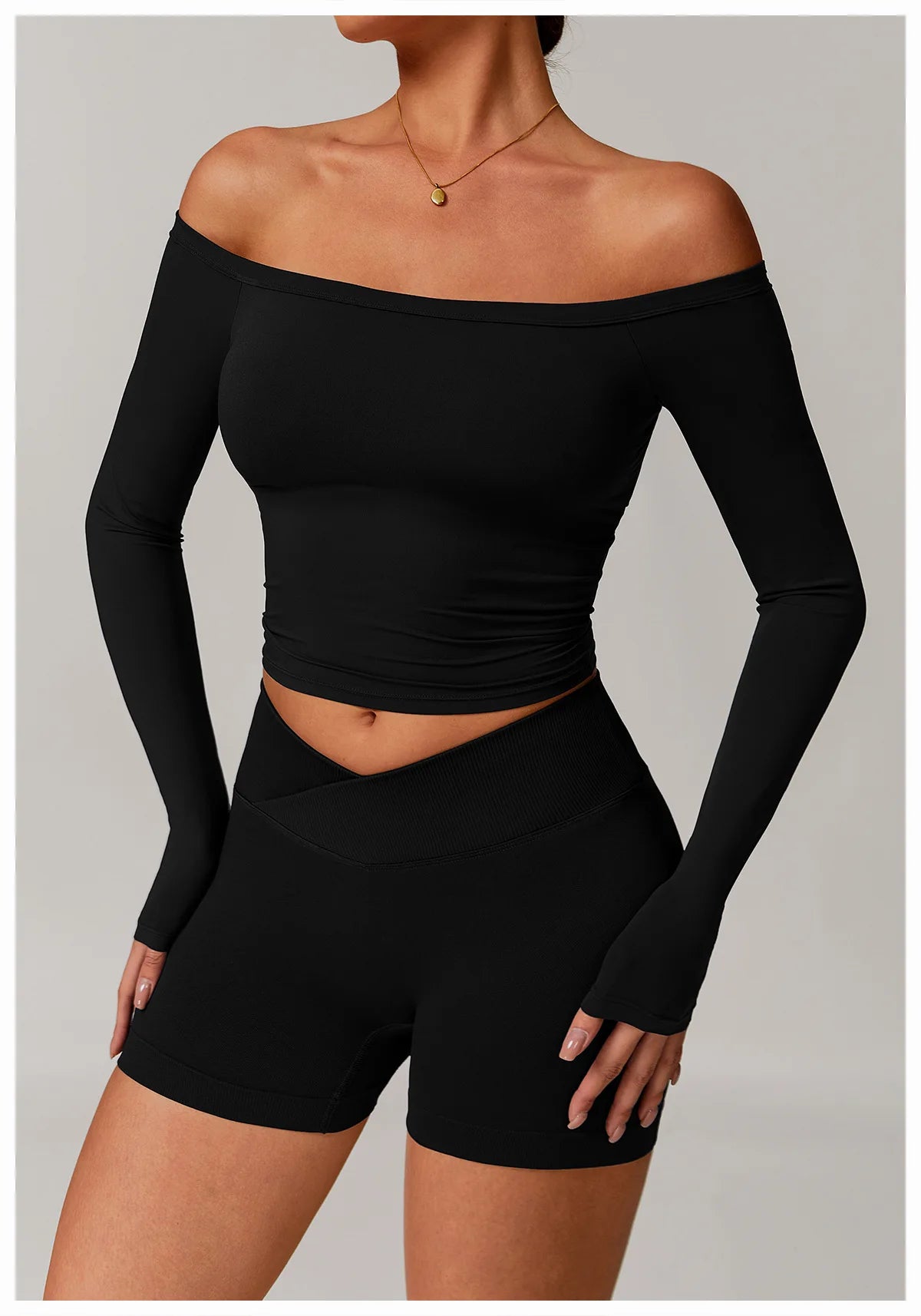 Sexy Yoga Shirts For Women Long Sleeve Fitness Running Push Up Gym Clothes Workout Dry Fit Breathable High Elastic Sports Top